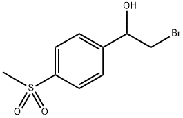 Benzenemethanol, α-(bromomethyl)-4-(methylsulfonyl)- Structure