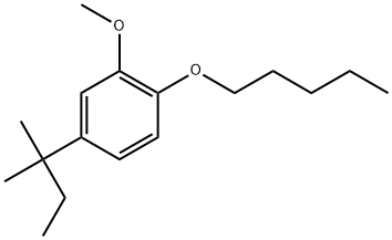 4-(1,1-Dimethylpropyl)-2-methoxy-1-(pentyloxy)benzene Structure