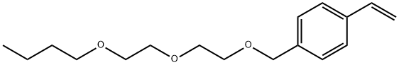 1-[[2-(2-Butoxyethoxy)ethoxy]methyl]-4-ethenylbenzene 구조식 이미지