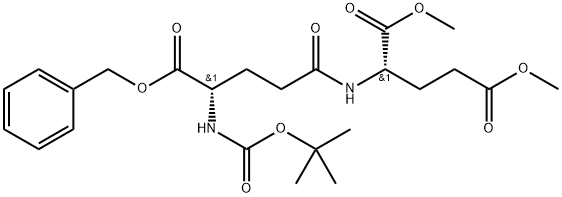 N-tert-Butyloxycarbonyl-L-γ-glutaMyl-L-glutaMic Acid 1-Benzyl 21,25-DiMethyl Ester Structure