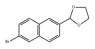 2-(6-Bromo-2-naphthalenyl)-1,3-dioxolane Structure