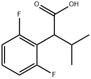 Benzeneacetic acid, 2,6-difluoro-α-(1-methylethyl)- Structure