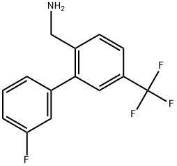 (3'-Fluoro-5-(trifluoromethyl)biphenyl-2-yl)methanamine Structure