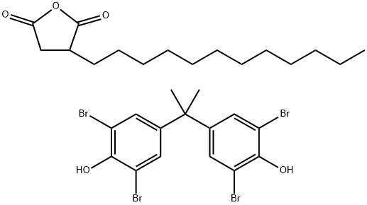 2,5-Furandione, 3-dodecyldihydro-, reaction products with 4,4'-(1-methylethylidene)bis[2,6-dibromophenol] Structure