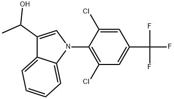 1-2,6-Dichloro-4-(trifluoromethyl)phenyl-α-methyl-1H-indole-3-methanol Structure