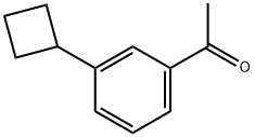 1-(3-Cyclobutylphenyl)ethanone Structure