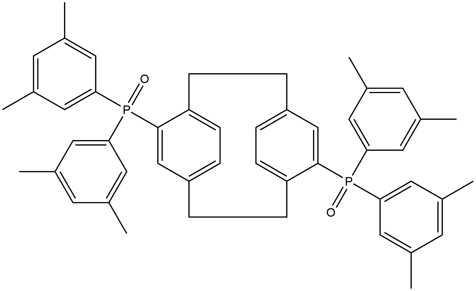 Phosphine oxide, 1,1'-tricyclo[8.2.2.24,7]hexadeca-4,6,10,12,13,15-hexaene-5,11-diylbis[1,1-bis(3,5-dimethylphenyl)- Structure