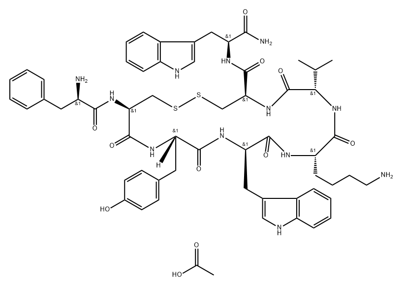 Vapreotide diacetate Structure