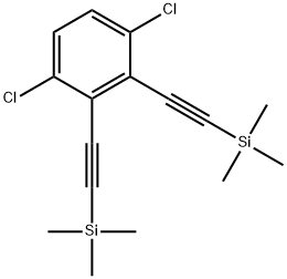 1,4-dichloro-2,3-bis(trimethylsilanylethynyl)benzene 구조식 이미지