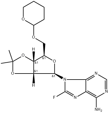 Adenosine,8-fluoro-2",3-0(1-methylethylidene)-5-O Structure