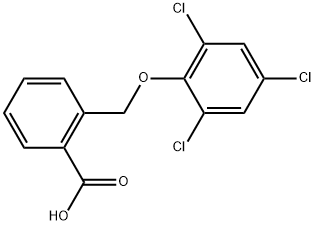 2-[(2,4,6-Trichlorophenoxy)methyl]benzoic acid Structure