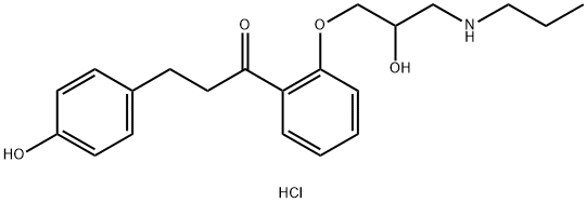4'-Hydroxy propafenone HCl Structure