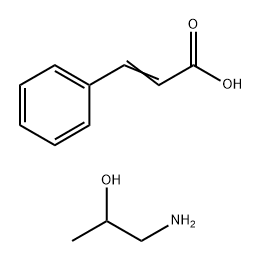 cinnamic acid, compound with 1-aminopropan-2-ol (1:1) Structure