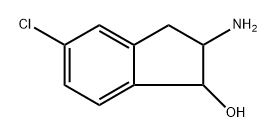 2-amino-5-chloro-2,3-dihydro-1H-inden-1-ol Structure