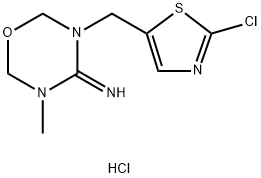 3-((2-Chlorothiazol-5-yl)methyl)-5-methyl-1,3,5-oxadiazinan-4-imine Hydrochloride 구조식 이미지