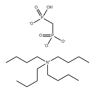 1-Butanaminium, N,N,N-tributyl-, P,P'-methylenebis[phosphonate] (3:1) Structure