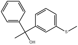 α-Methyl-3-(methylthio)-α-phenylbenzenemethanol Structure