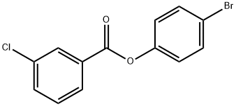 4-Bromophenyl 3-chlorobenzoate Structure