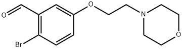 2-bromo-5-(2-morpholinoethoxy)benzaldehyde Structure