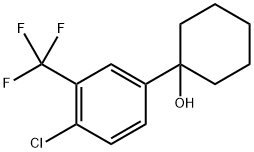 1-(4-chloro-3-(trifluoromethyl)phenyl)cyclohexanol Structure