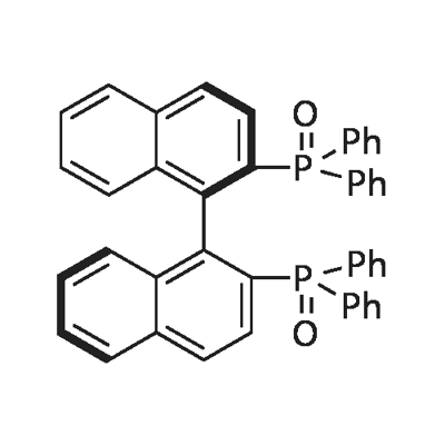 (1R)-[1,1'-binaphthalene]-2,2'-diylbis[1,1-diphenyl-1,1'-Phosphine oxide Structure