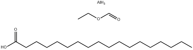 Octadecanoic acid, reaction products with aluminum and Et formate 구조식 이미지