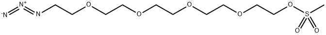 2-{2-[2-(2-Azidoethoxy)ethoxy]ethoxy}ethyl methanesulfonate Structure