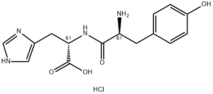 TYROSYL HISTIDINE HCL Structure