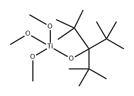 Titanium, 3-(1,1-dimethylethyl)-2,2,4,4-tetramethyl-3-pentanolatotrimethoxy-, (T-4)- Structure