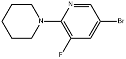 5-Bromo-3-fluoro-2-(piperidin-1-yl)pyridine Structure