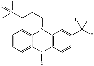 10H-Phenothiazine-10-propanamine, N,N-dimethyl-2-(trifluoromethyl)-, N,5-dioxide Structure