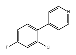 4-(2-Chloro-4-fluorophenyl)pyridine Structure