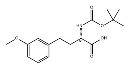 Benzenebutanoic acid, α-[[(1,1-dimethylethoxy)carbonyl]amino]-3-methoxy-, (αS)- Structure