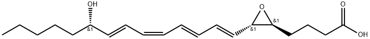 15-하이드록시-5,6-옥시도-7,9,11,13-에이코사테트라엔산 구조식 이미지