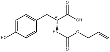 N-Allyloxycarbonyl-D-tyrosine 구조식 이미지