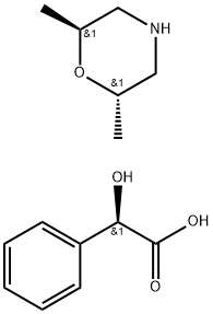 (2S,6S)-2,6-Dimethylmorpholine (R)-2-hydroxy-2-phenylacetate Structure