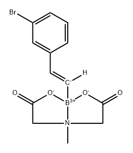 [(E)-2-(3-Bromophenyl)ethenyl)]boronic acid MIDA ester 구조식 이미지