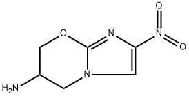 2-Nitro-6,7-dihydro-5H-imidazo[2,1-b][1,3]oxazin-6-amine 구조식 이미지