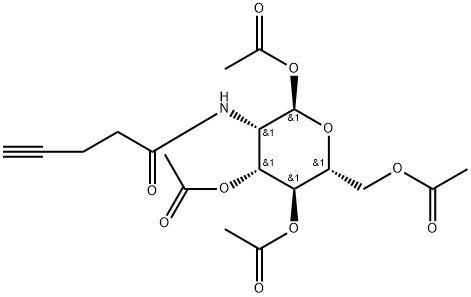 2-deoxy-2-[(1-oxo-4-pentyn-1-yl)amino]-1,3,4,6-Tetraacetate-D-Mannopyranose Structure