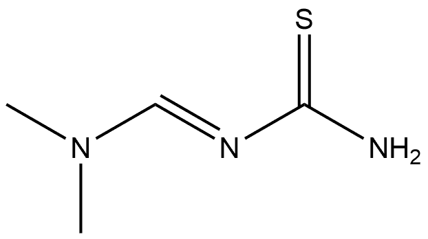 Thiourea, N-[(dimethylamino)methylene]-, [N(E)]- Structure