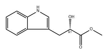 1H-Indole-3-propanoic acid, α-hydroxy-, methyl ester, (αS)- Structure