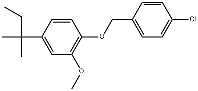 1-[(4-Chlorophenyl)methoxy]-4-(1,1-dimethylpropyl)-2-methoxybenzene Structure