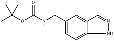 (1H-Indazol-5-ylmethyl)-carbamic acid tert-butyl ester Structure