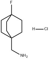 Bicyclo[2.2.2]octane-1-methanamine, 4-fluoro-, hydrochloride (1:1) 구조식 이미지