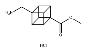 Methyl 4-(aminomethyl)cubane-1-carboxylate hydrochloride Structure