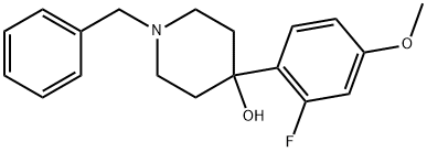 4-(2-Fluoro-4-methoxyphenyl)-1-(phenylmethyl)-4-piperidinol Structure