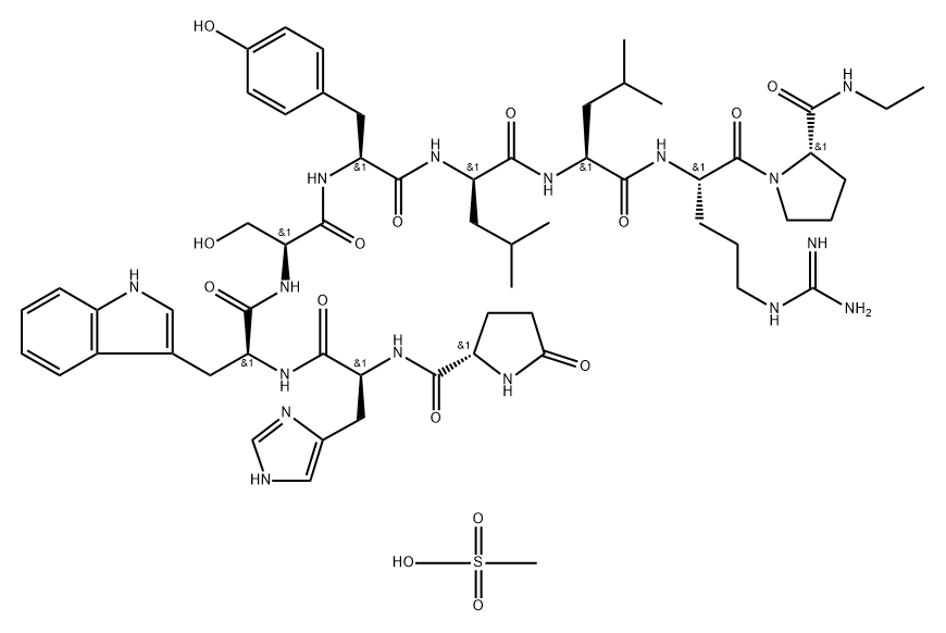 LEUPROLIDE MESYLATE Structure