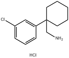 1-(3-chlorophenyl)cyclohexyl]methanamine hydrochloride Structure