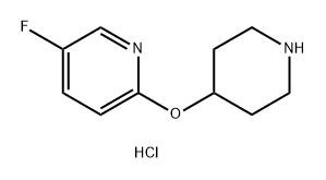 5-fluoro-2-(piperidin-4-yloxy)pyridine dihydrochloride Structure