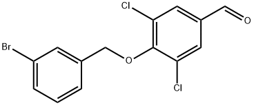 4-[(3-Bromophenyl)methoxy]-3,5-dichlorobenzaldehyde Structure